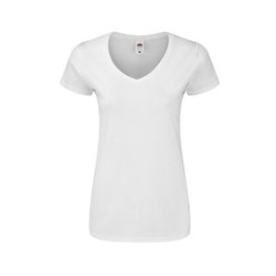 Camiseta Mujer Blanca Iconic V-Neck