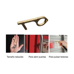 Llavero anticontagio metálico