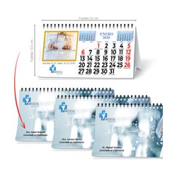 Calendario Sobremesa Wire-O 13 Hojas