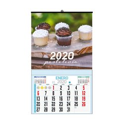 Calendario De Pared Faldilla Mensual Con Notas