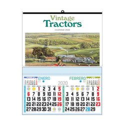 Calendario De Pared Faldilla  Bimensual