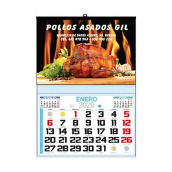 Calendario De Pared Faldilla Mensual