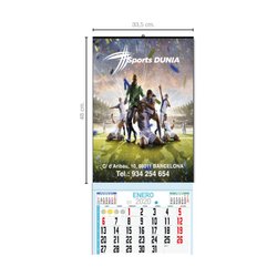 Calendario De Pared Faldilla Mensual Con Notas