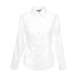 Camisa Oxford Manga Larga Mujer