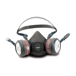 Respirador media máscara para 2 filtros