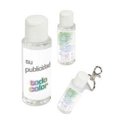 Gel de manos hidroalcohólico  30 ml con mosquetón