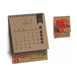 Calendario Sobremesa Wire-O Base Papel Kraft