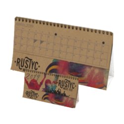 Calendario Sobremesa Wire-O Base Papel Kraft