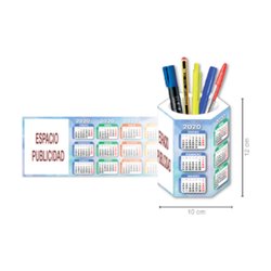 Calendario Cubilete Hexagonal