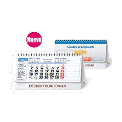 Calendario Sobremesa Wire-O Neutro Contribuyente 7 Hojas