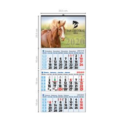 Calendario De Pared Faldilla 3 Meses Vista Internacional