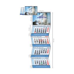 Calendario De Pared Faldilla 4 Meses Vista Nacional