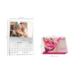 Calendario De Pared Tipo Revista Con Grapa